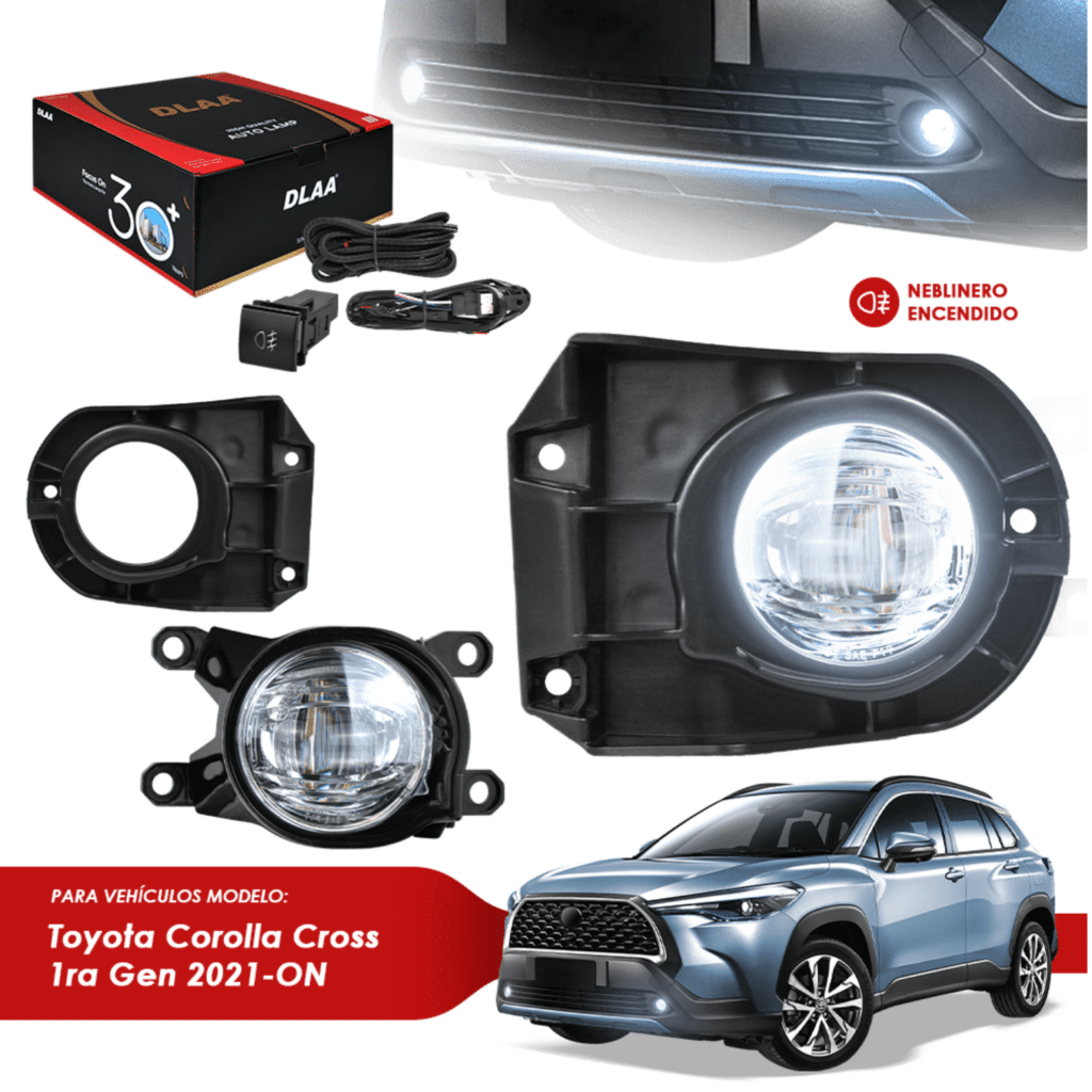 SET DE NEBLINEROS PARA TOYOTA COROLLA CROSS 2020 EN ADELANTE – TY9477-LED