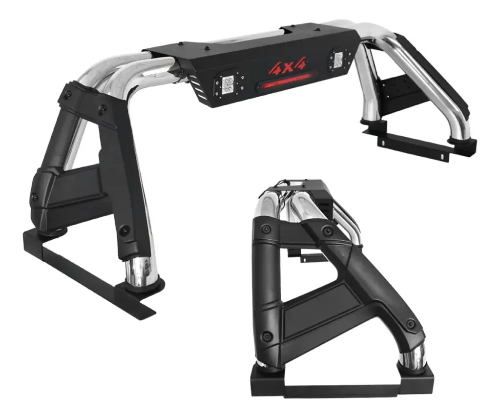 ANTIVUELCO ACERO C/LUZ LED + LUZ DE FRENO – X35010