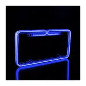 PORTA PLACA LED TIPO NEON 12V 12W 32X16CM AZUL - A99003-B
