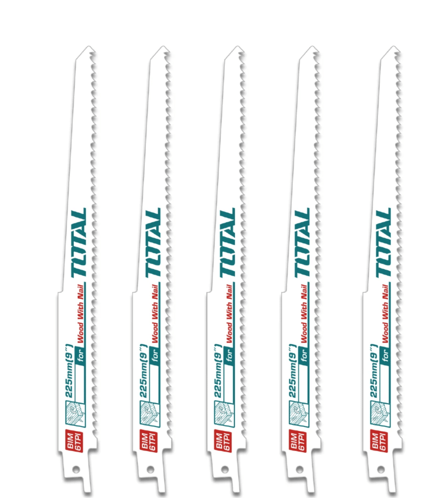 HOJAS SIERRA RECIPROCA  O SABLE 9″ SET 5PZS 225MM6TPI-BIM-MILLED – TRSB1111DF
