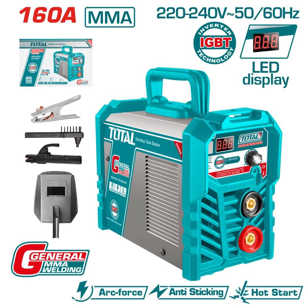 MAQUINA DE SOLDAR INVERTER MMA 15-160A LED E:1.6-4.0 160A@45% – TW216028