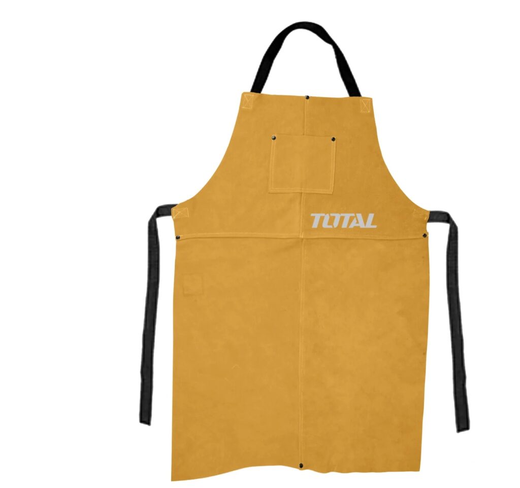 DELANTAL DE CUERO PARA SOLDAR 90X60CM CON AISLAMIENTO DEL CALOR Y RETARDAN