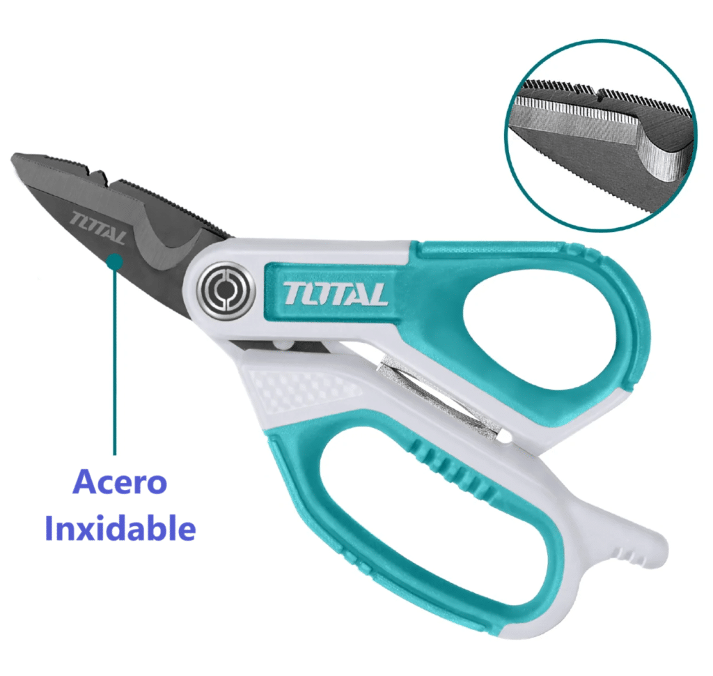 TIJERA ELECTRICISTA 170MM 7″ HD TITANIO + ACERO INOX INDUSTRIAL