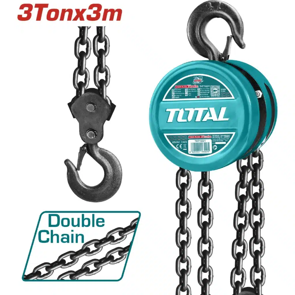 TECLE 3TON 3M CADENA DOBLE INDUSTRIAL – TCBK0201