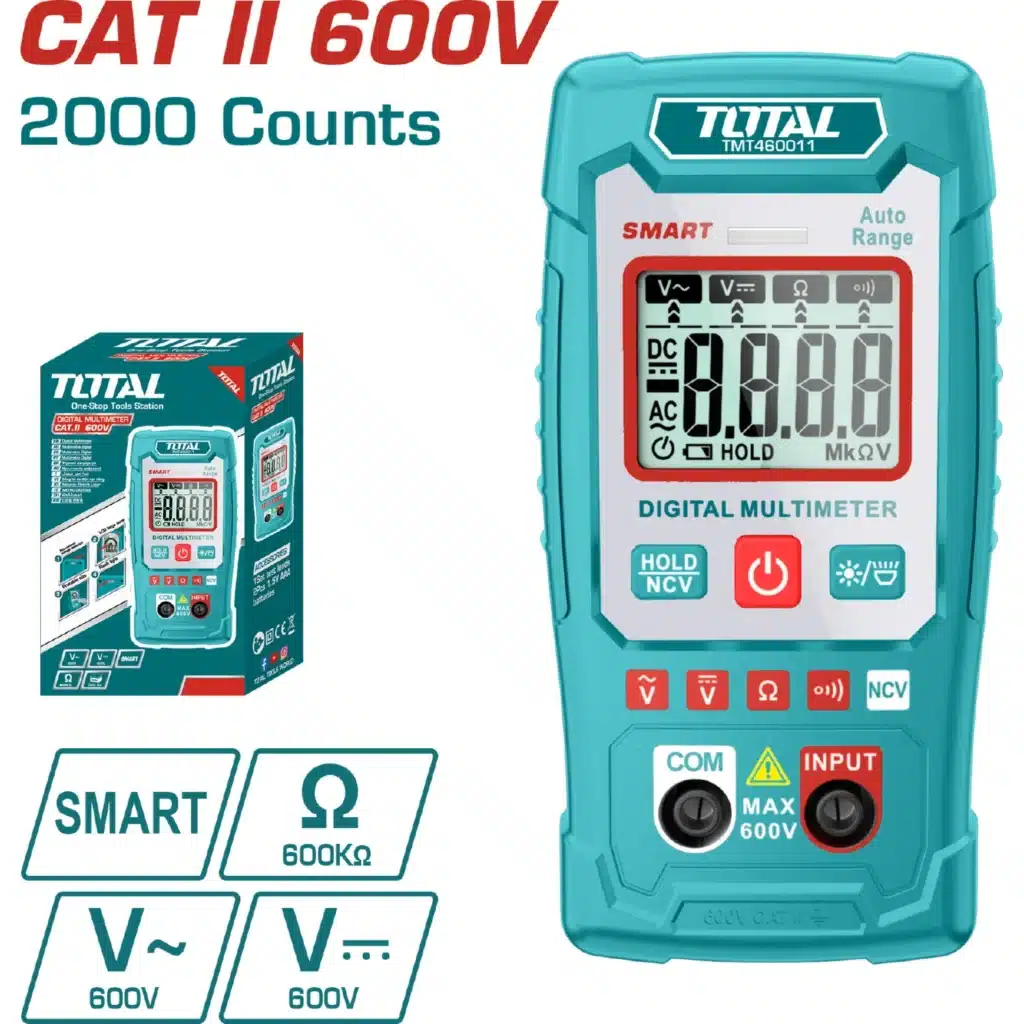 MULTIMETRO DIGITAL 2000 CONTEOS NCV – TMT460011