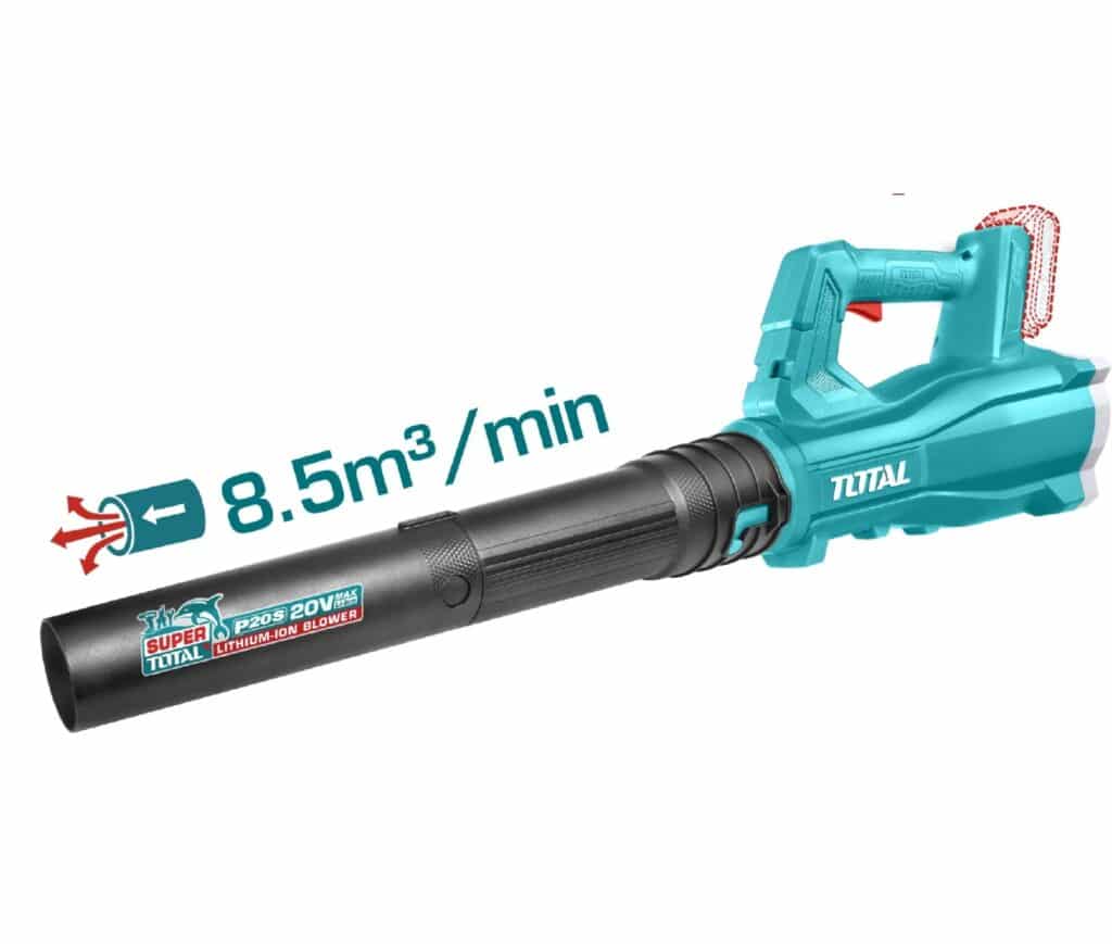 SOPLADORA LI-ION 20V 8.5M3/MIN MAX:115KM/H 15000/MIN 1 X 2.0AH +CARGADOR Y BATERIA 2.0AH – TABLI203235