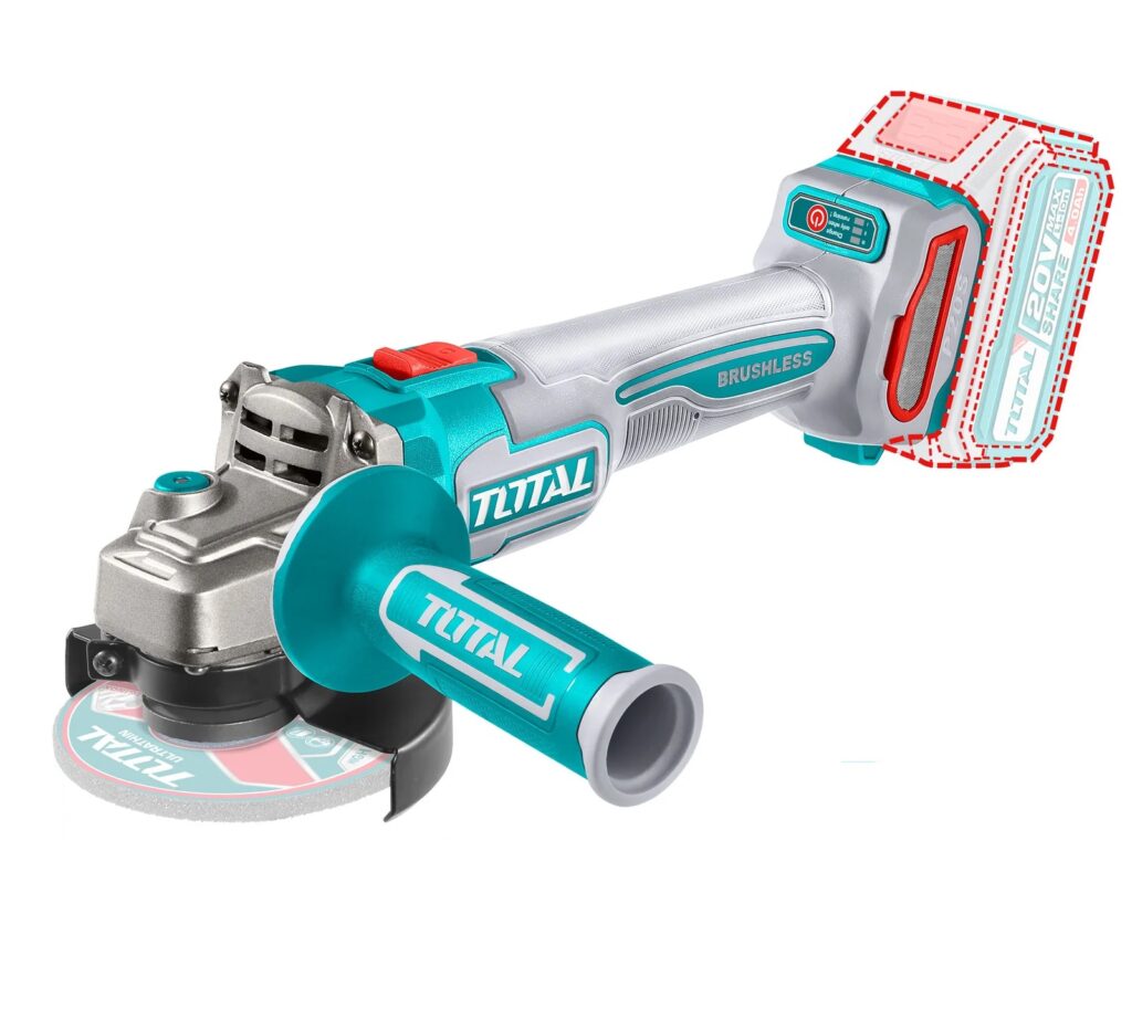 AMOLADORA 4.5″ BRUSHLESS 20V 3000-9000RPM 115MM M14 INDUSTRIAL SIN BATERIA Y CARGADOR – TAGLI21154