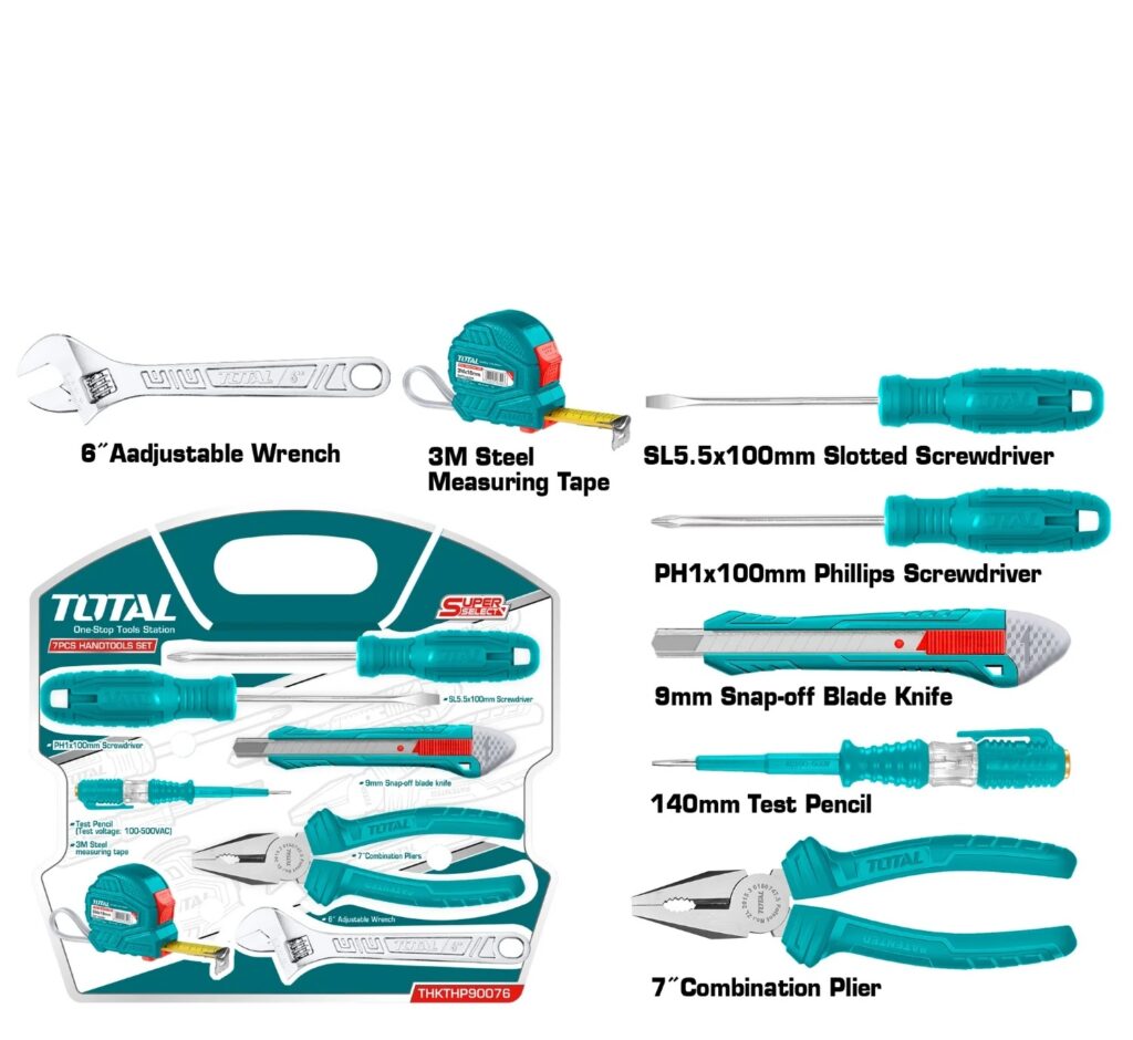 SET DE HERRAMIENTAS MANUALES 7PZS – THKTHP90076