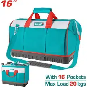 MALETIN PORTAHERRAMIENTAS 168DD POLIESTER 16'' MAX 20KG 16 BOLSILLOS IN