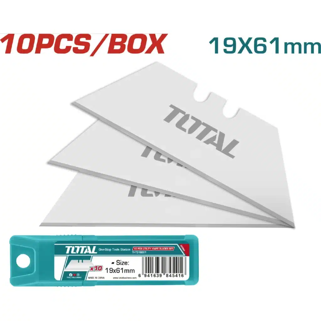 SET DE CUCHILLAS UTILITARIAS 10PCS/SET 61X19MM – THT519001