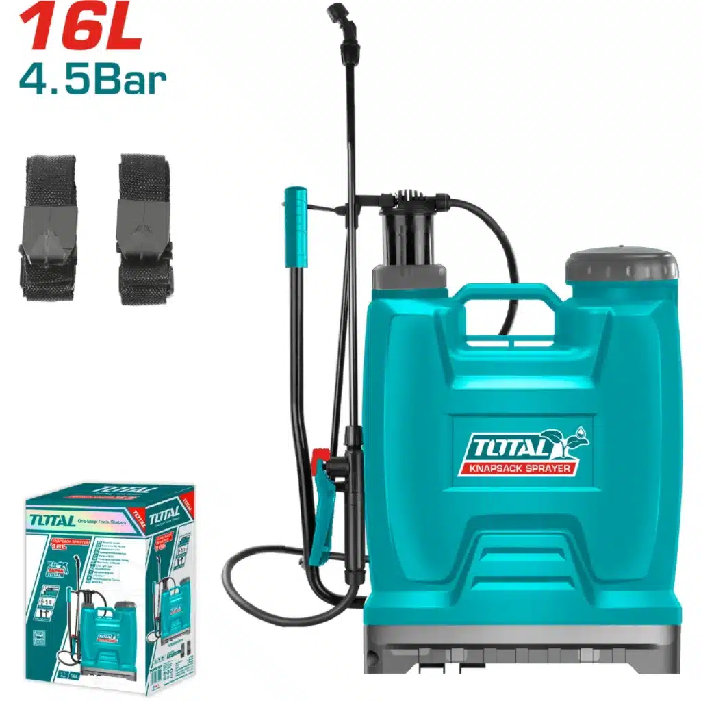 FUMIGADORA ASPERSADORA ROCIADORA MOCHILA 16L 4.5BAR AJUSTABLE GATILLO DE FIBRA DE VIDRIO – THSPP41602