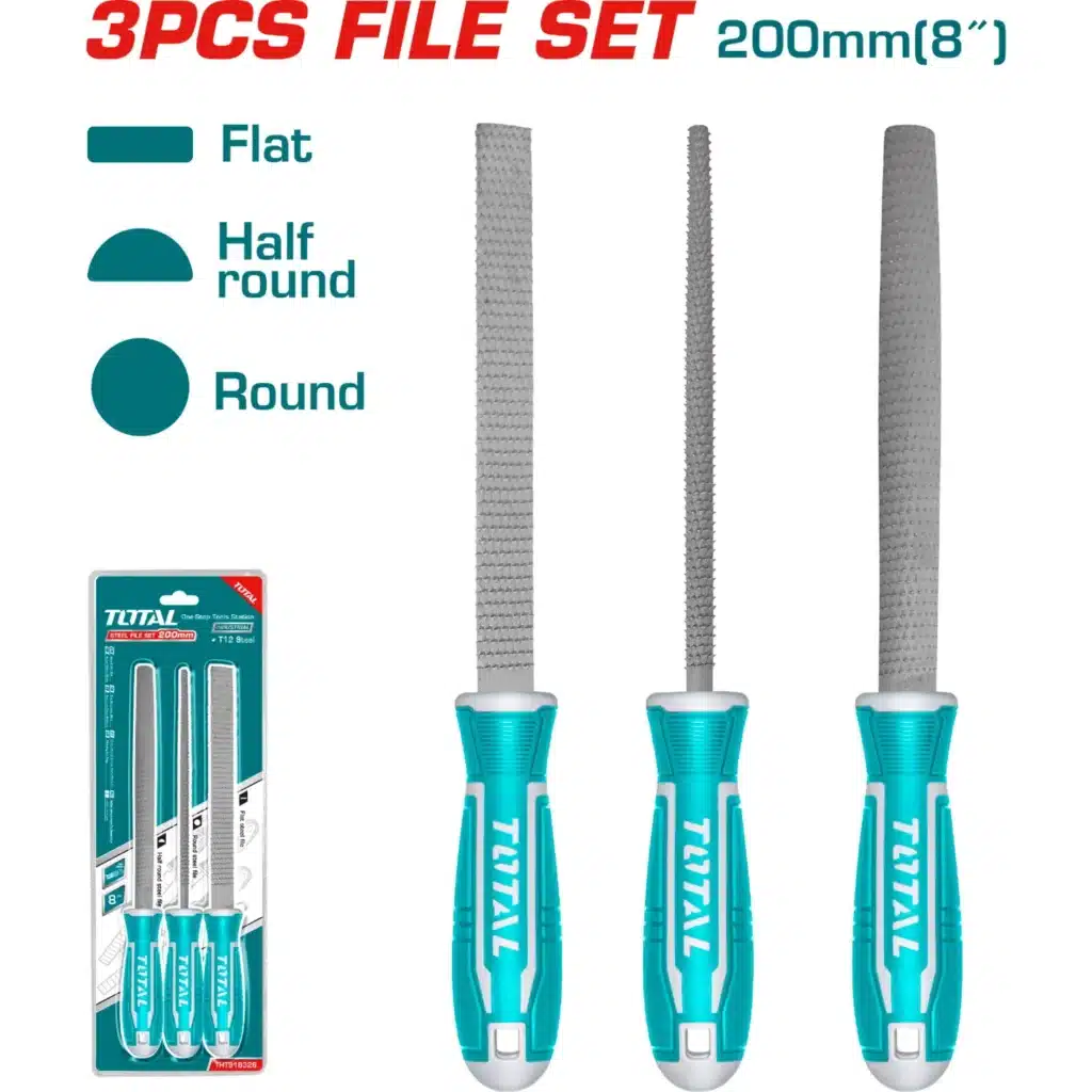 SET DE LIMAS DE ACERO 200MM 3PCS – THT918326