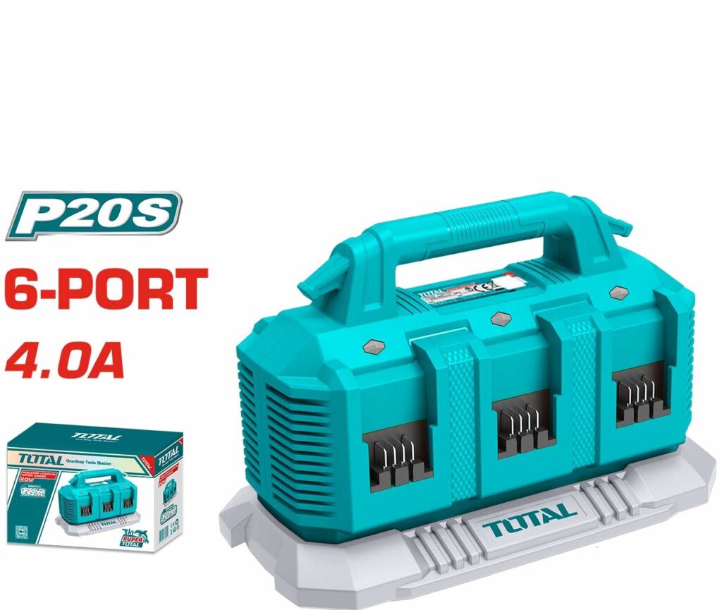CARGADOR P20S 4.0AH 6 PUERTOS 20V  INDUSTRIAL TOTAL- TFCLI2064