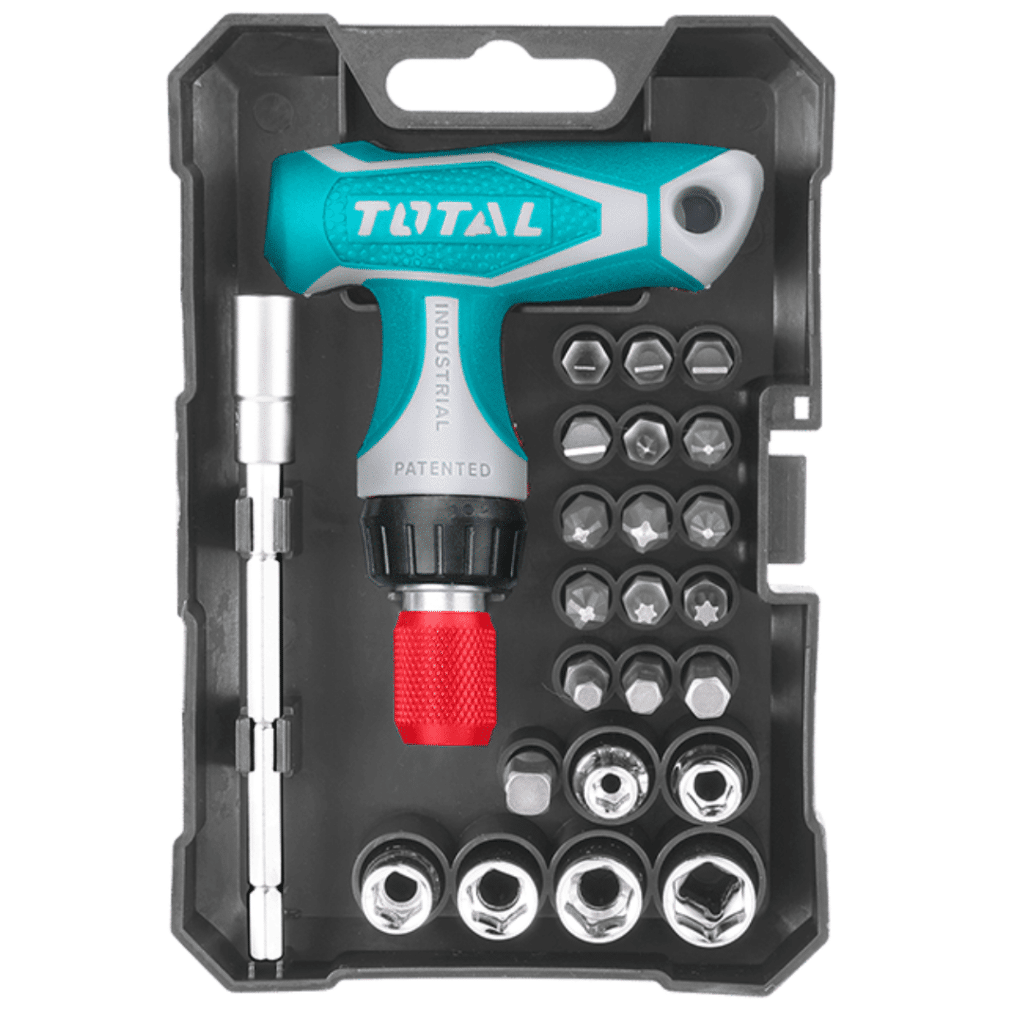 SET ATORNILLADORES Y PUNTAS X24PCS ESTUCHE – TACSD30186