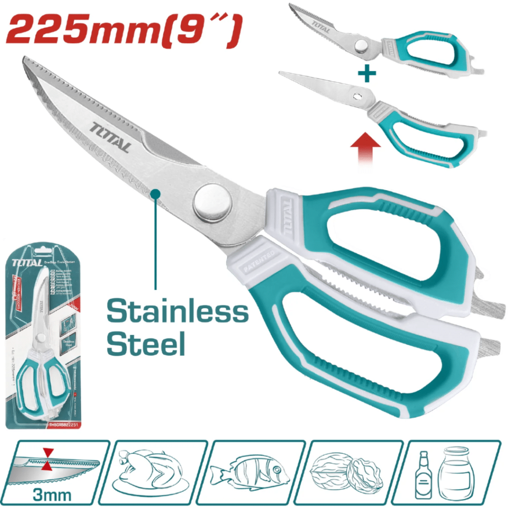 TIJERA DE COCINA 225 MM (9″) DE ACERO INOXIDABLE –  THSCRS822251