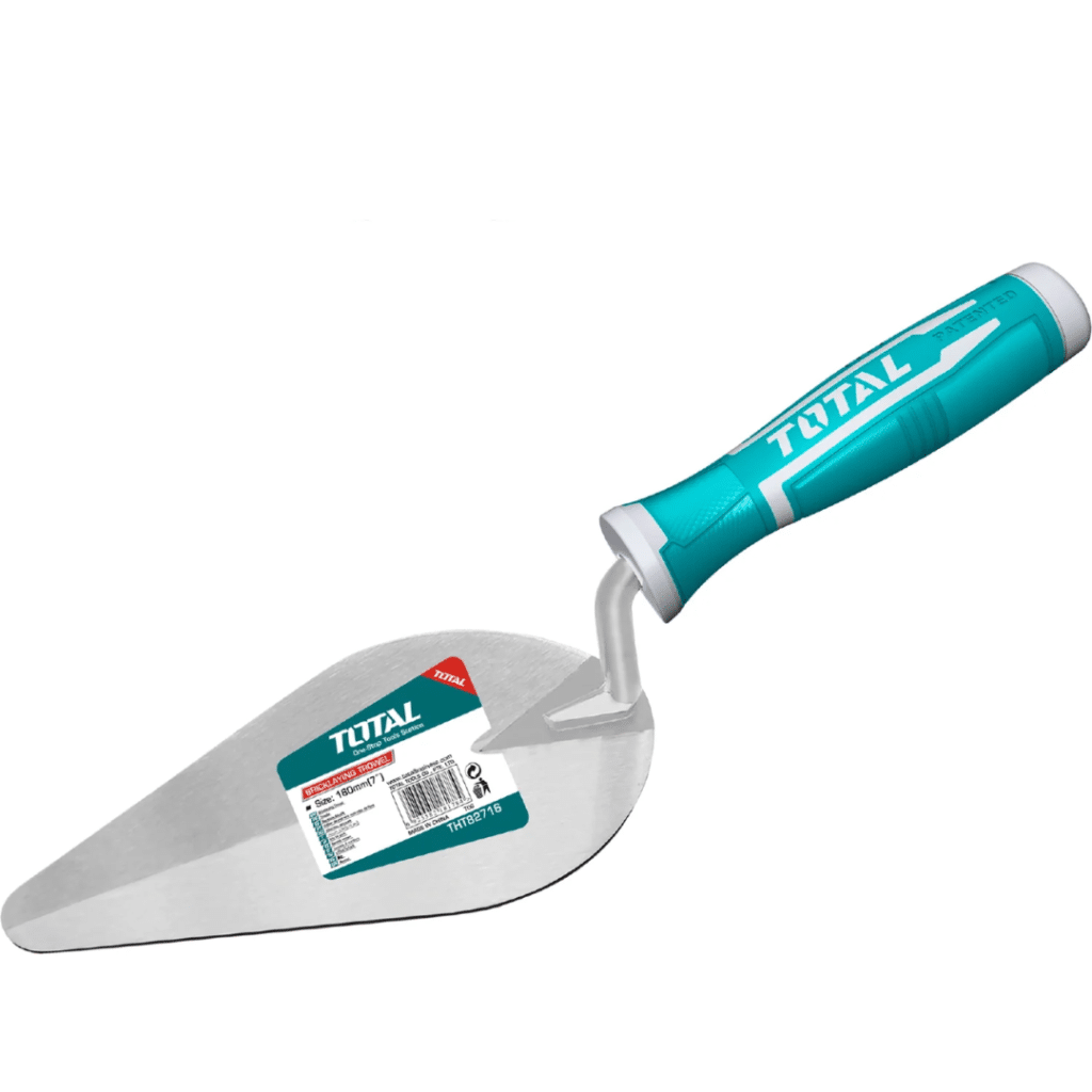 PALETA DE ALBAÑIL TOTAL THT82716 CON MANGO PLASTICO 7″/180 MM.