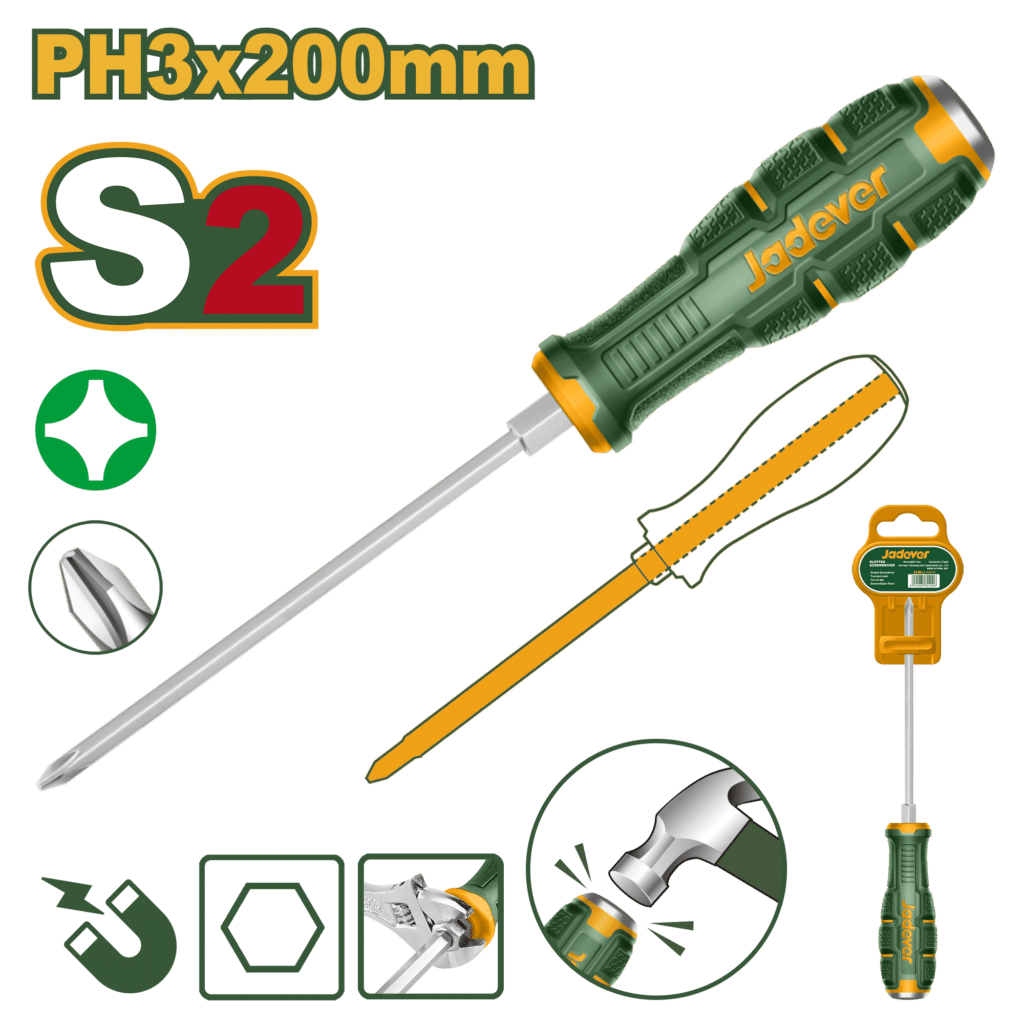 DESTORNILLADOR ESTRELLA S2 PH3 200MM D:8.0MM – JDQJ2238