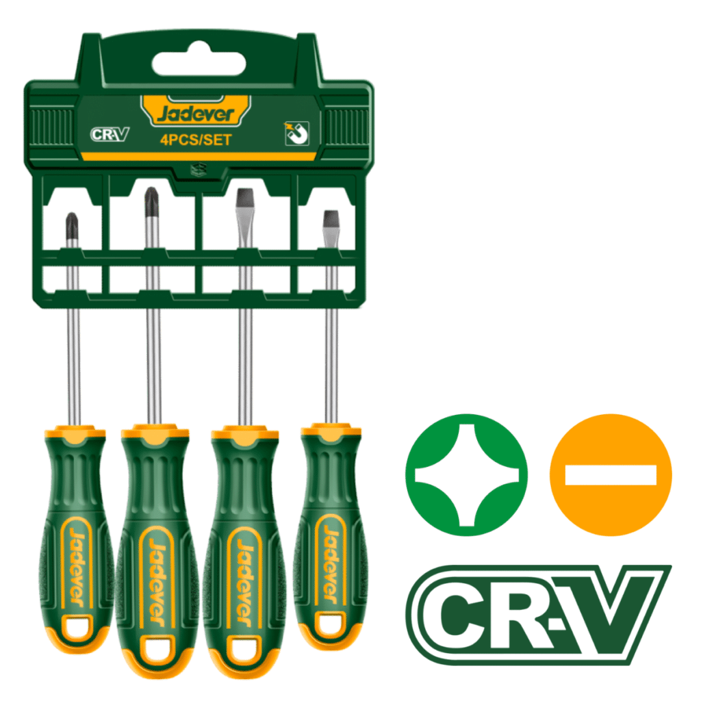 SET DE DESTORNILLADORES CR-V 4PCS – JDSS1204
