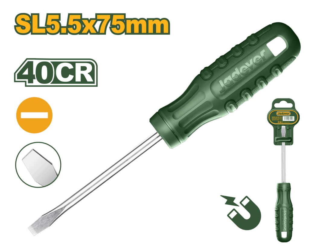 DESTORNILLADOR PLANO 40CR SL5.5 75MM D:5.0MM – JDSD3953