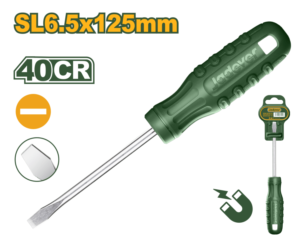 DESTORNILLADOR PLANO 40CR SL6.5 125MM D:6.0MM – JDSD3965