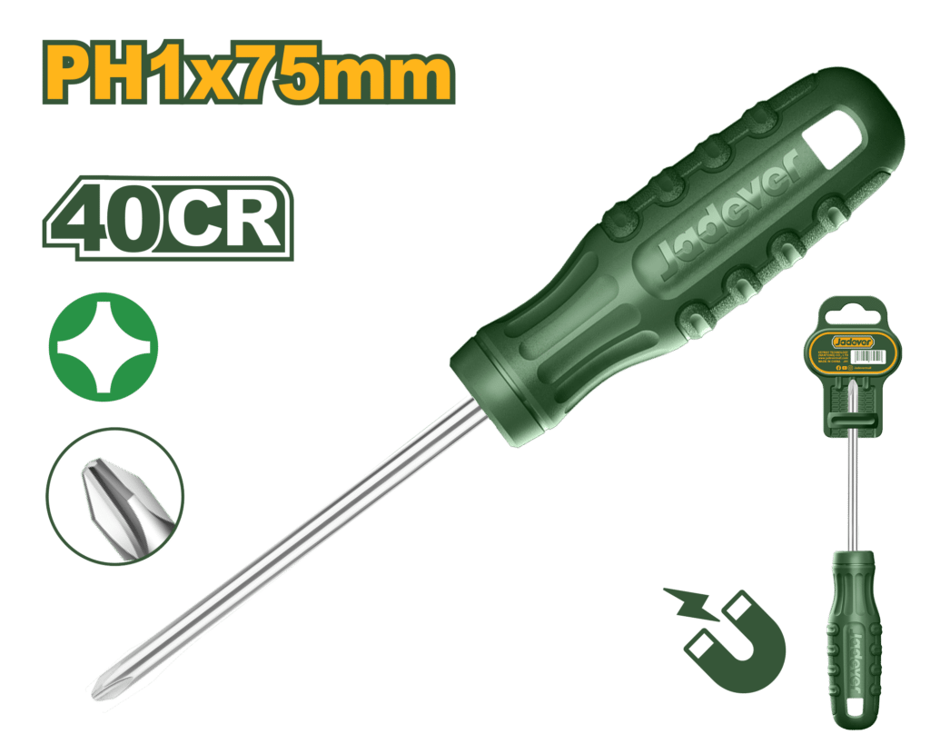 DESTORNILLADOR ESTRELLA 40CR PH1 75MM D:5.0MM – JDSD4913