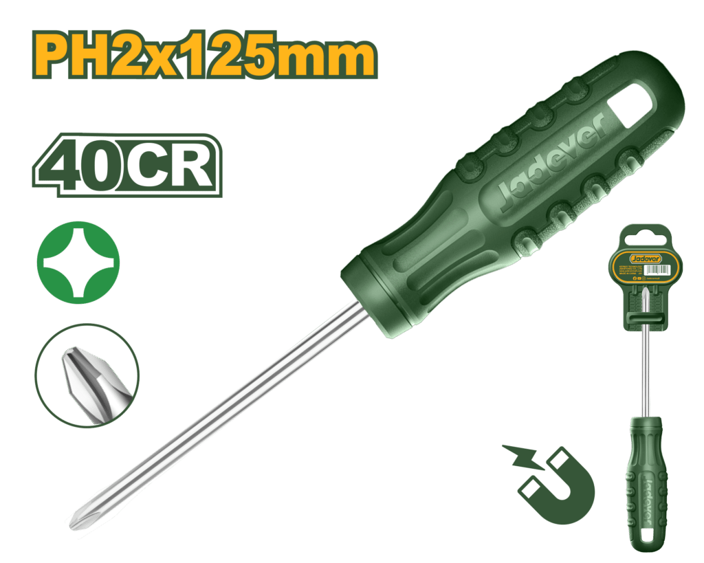 DESTORNILLADOR ESTRELLA 40CR PH2 125MM D:6.0MM – JDSD4925
