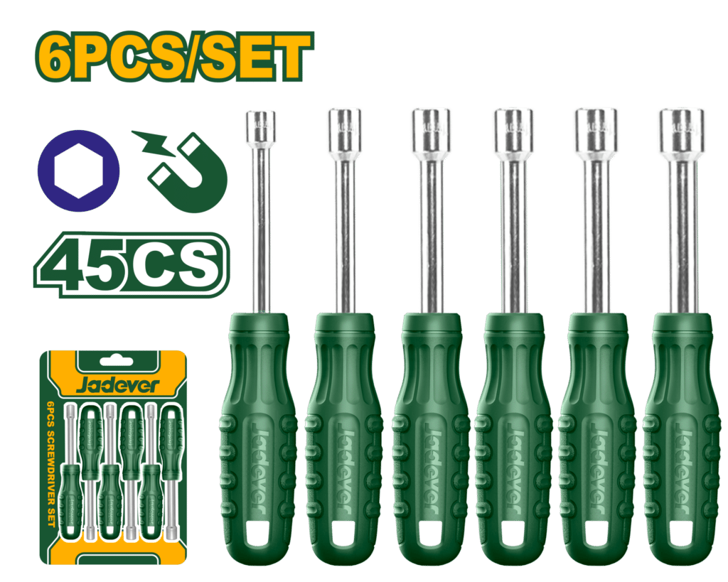 SET DE DESTORNILLADORES TORNILLO 40CR 6PCS – JDSS24T6