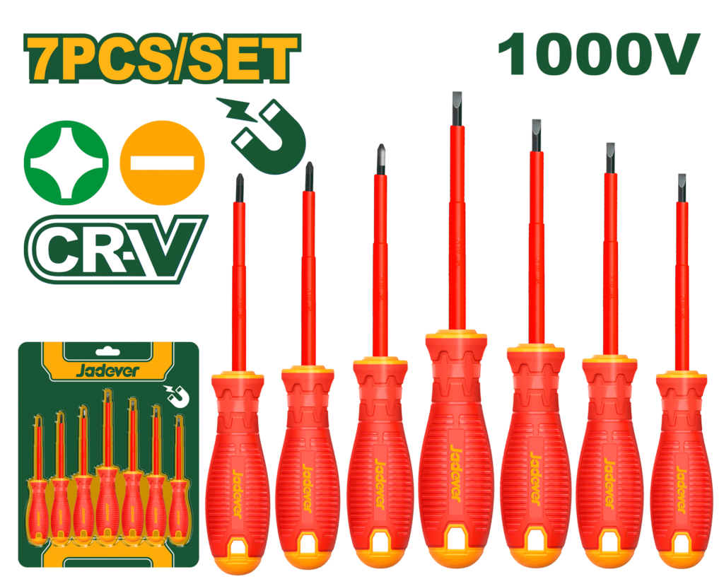 SET DE DESTORNILLADORES AISLADO  CRV 7PCS – JDSS7407