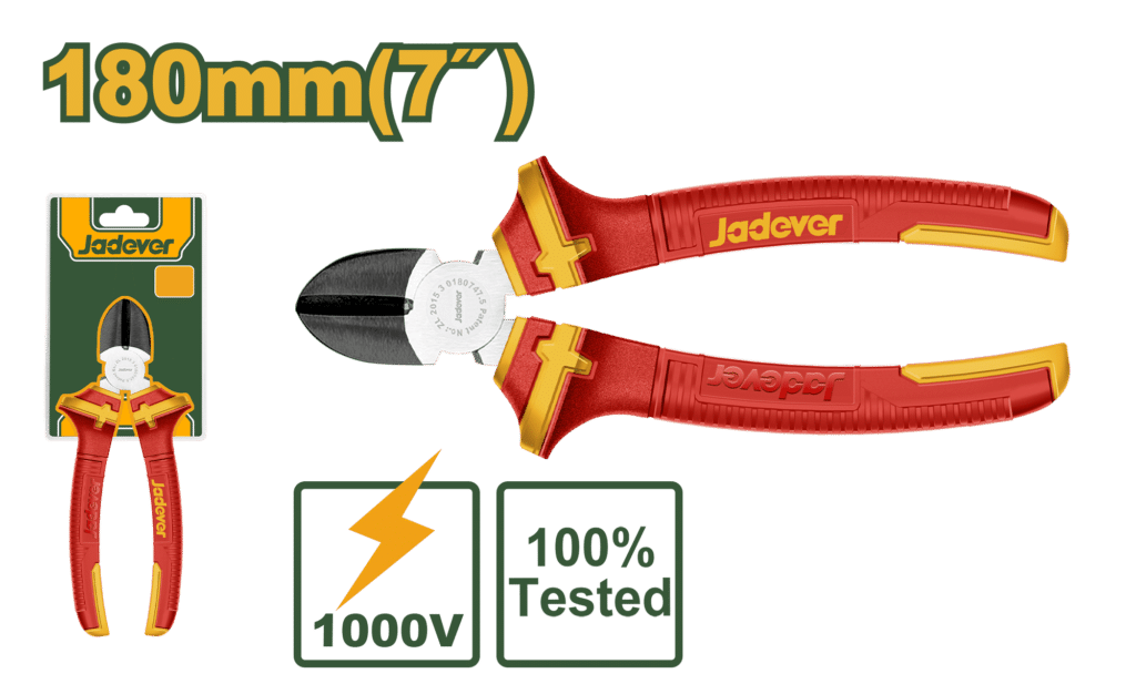 ALICATE CORTE DIAGONAL 7″ 180MM AISLADO – JDPL3937