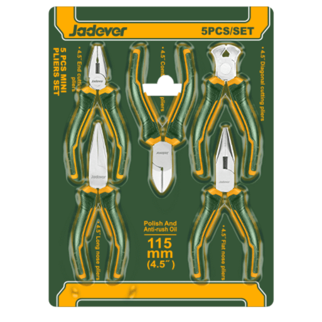 SET DE ALICATES JADEVER 5PCS – JDPS1615