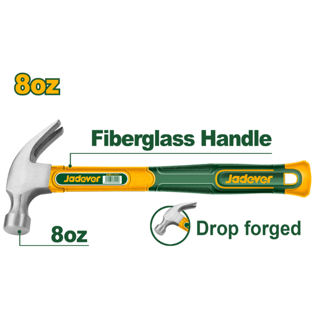 MARTILLO 8OZ 220G MANGO DE FIBRA –  JDHM3308