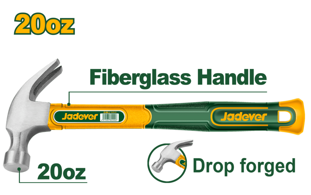 MARTILLO 20OZ 560G MANGO DE FIBRA – JDHM3320