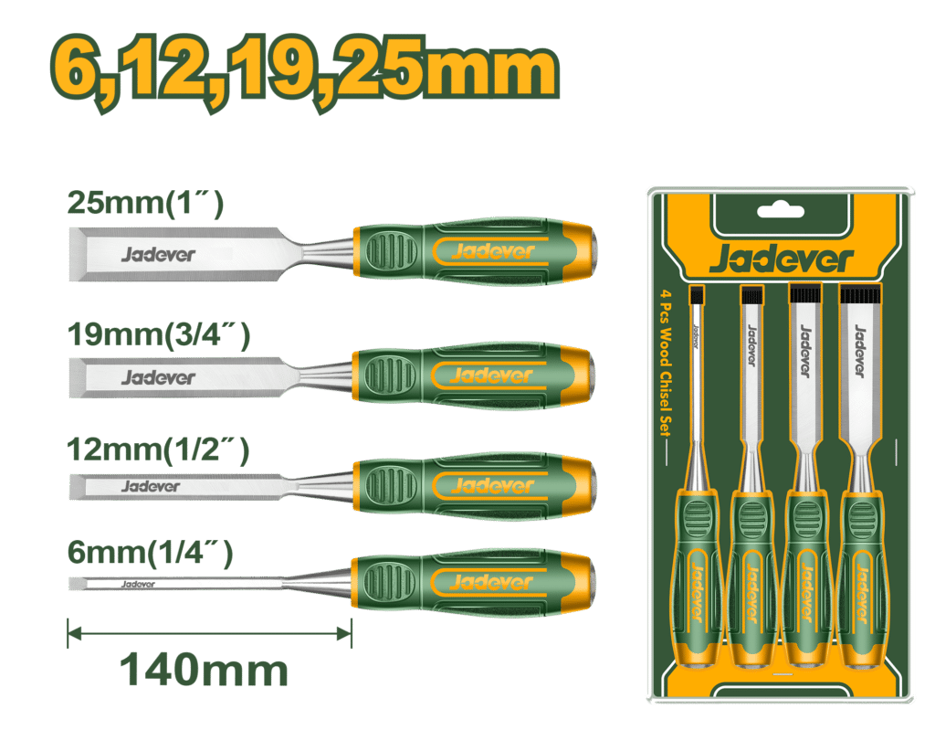 CINCEL FORMON PARA MADERA SET 4PCS – JDWC2204
