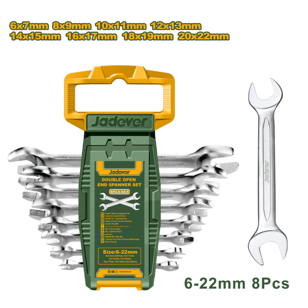 SET DE LLAVES ABIERTAS 6-22MM 8PCS – JDDS2208