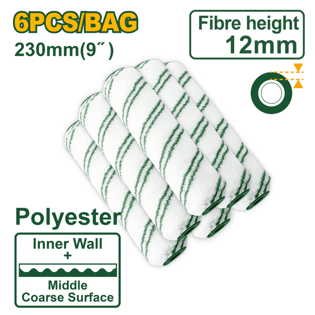 REPUESTO DE RODILLO DE PINTAR 9″ 230MM 6PCS – JDCB4996