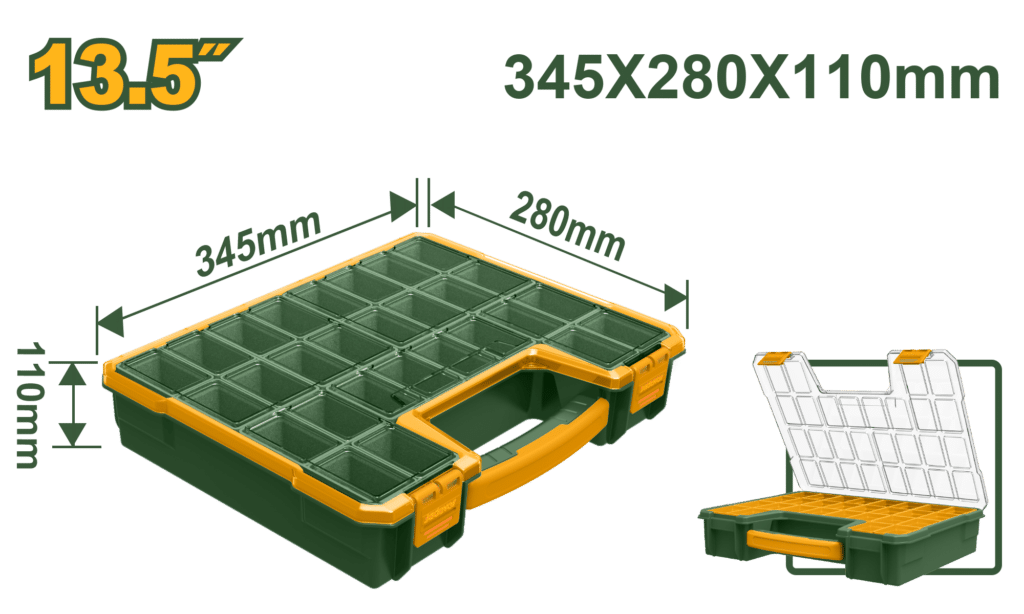 CAJA ORGANIZADOR PP 13.5 APILABLE 345X28X110MM – ✅JDTB1322