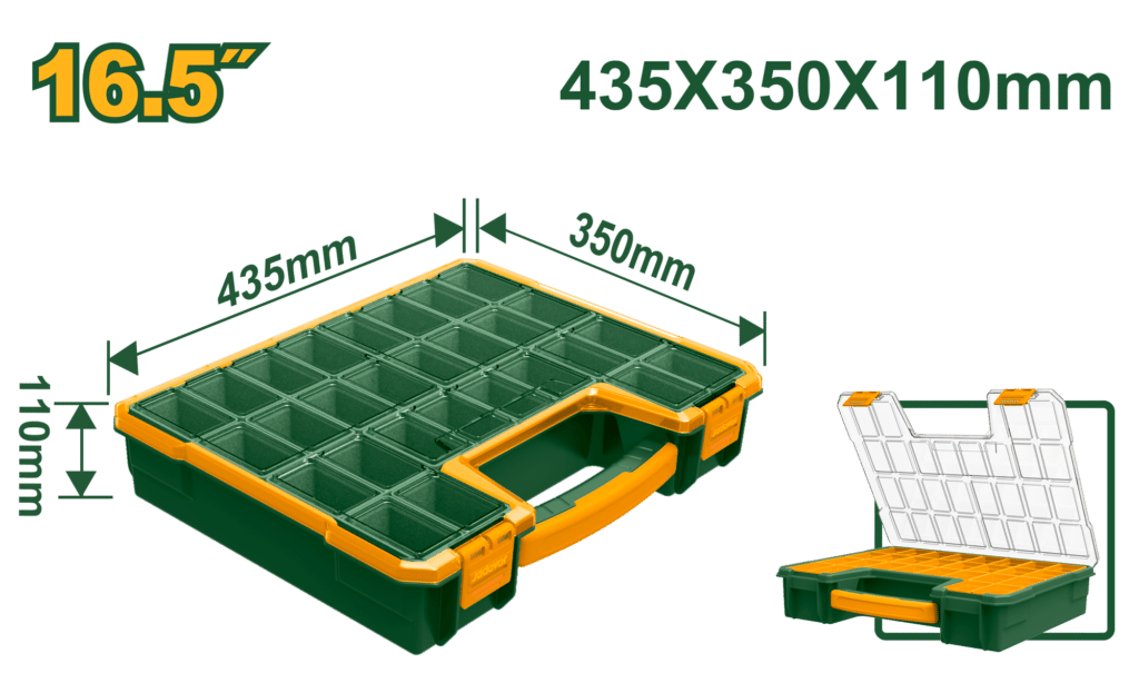 CAJA ORGANIZADOR PP 16.5 APILABLE 350X28X110MM – JDTB1622