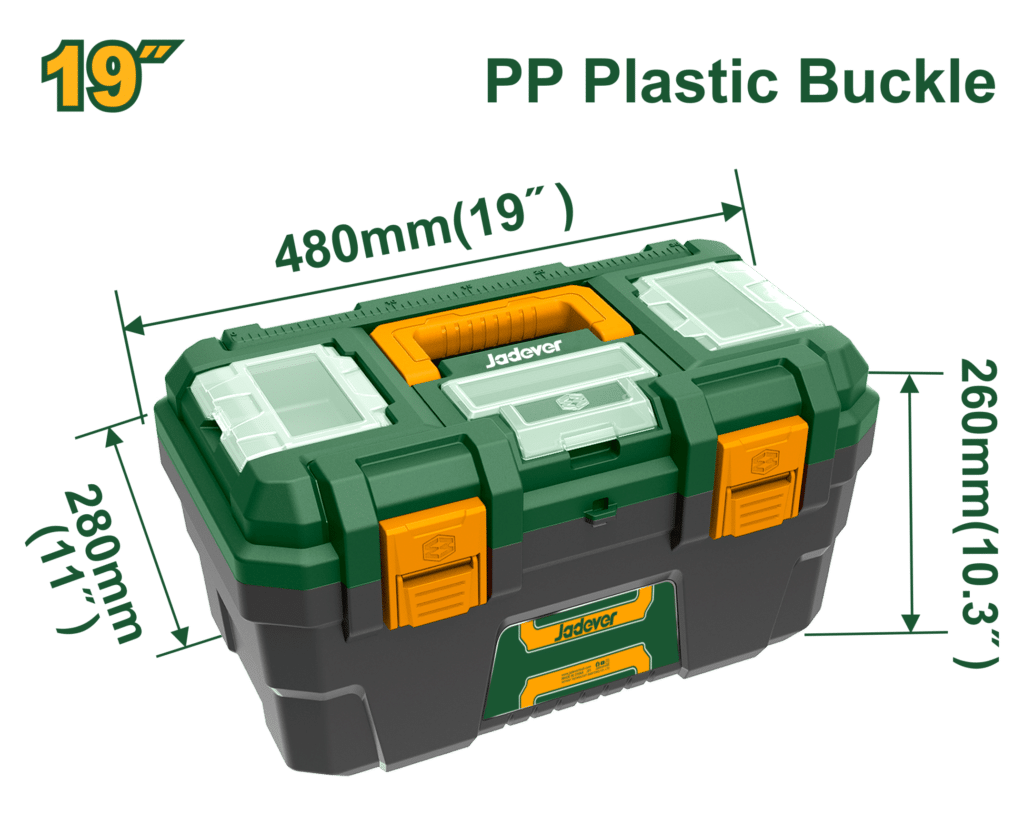 CAJA PORTA HERRAMIENTAS 19″ PP 480X280X260MM – JDTB1319