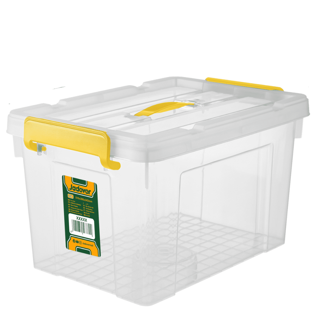 CAJA DE ALMACENAMIENTO TRANSPARENTE 20″ 30L – JDTB2335