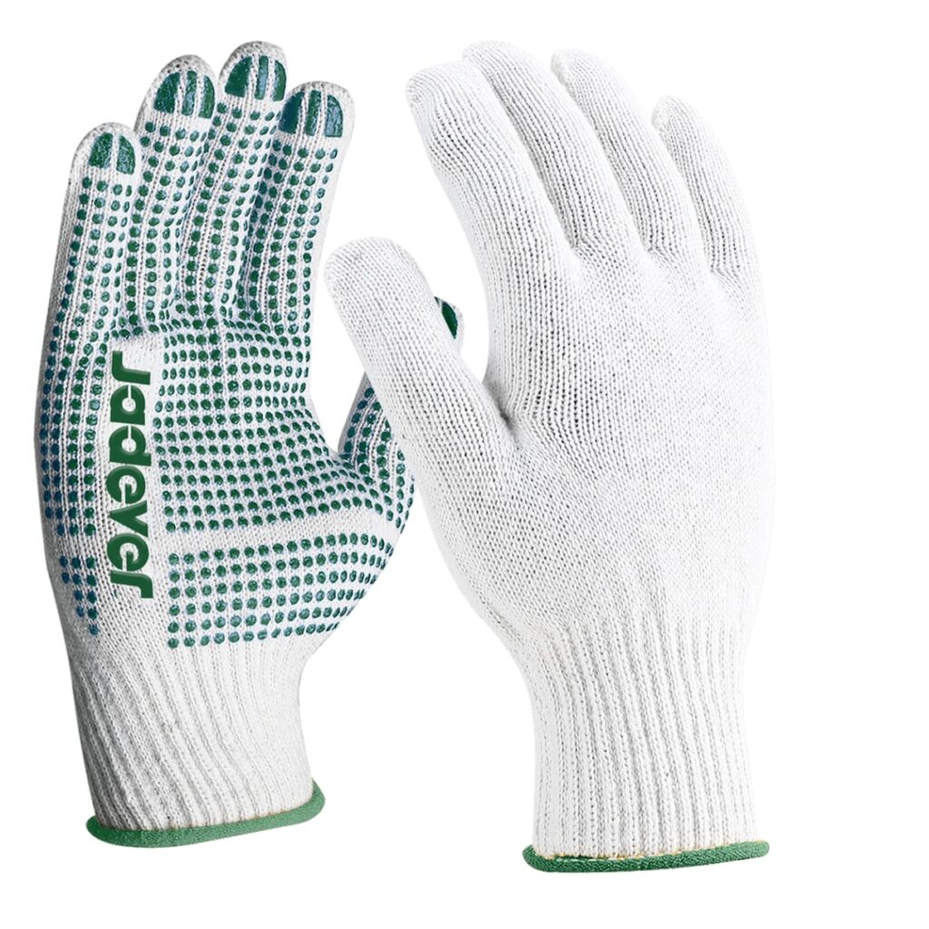 10 PARES DE GUANTES DE TRABAJO PVC CON PUNTOS XL – JDKG1801