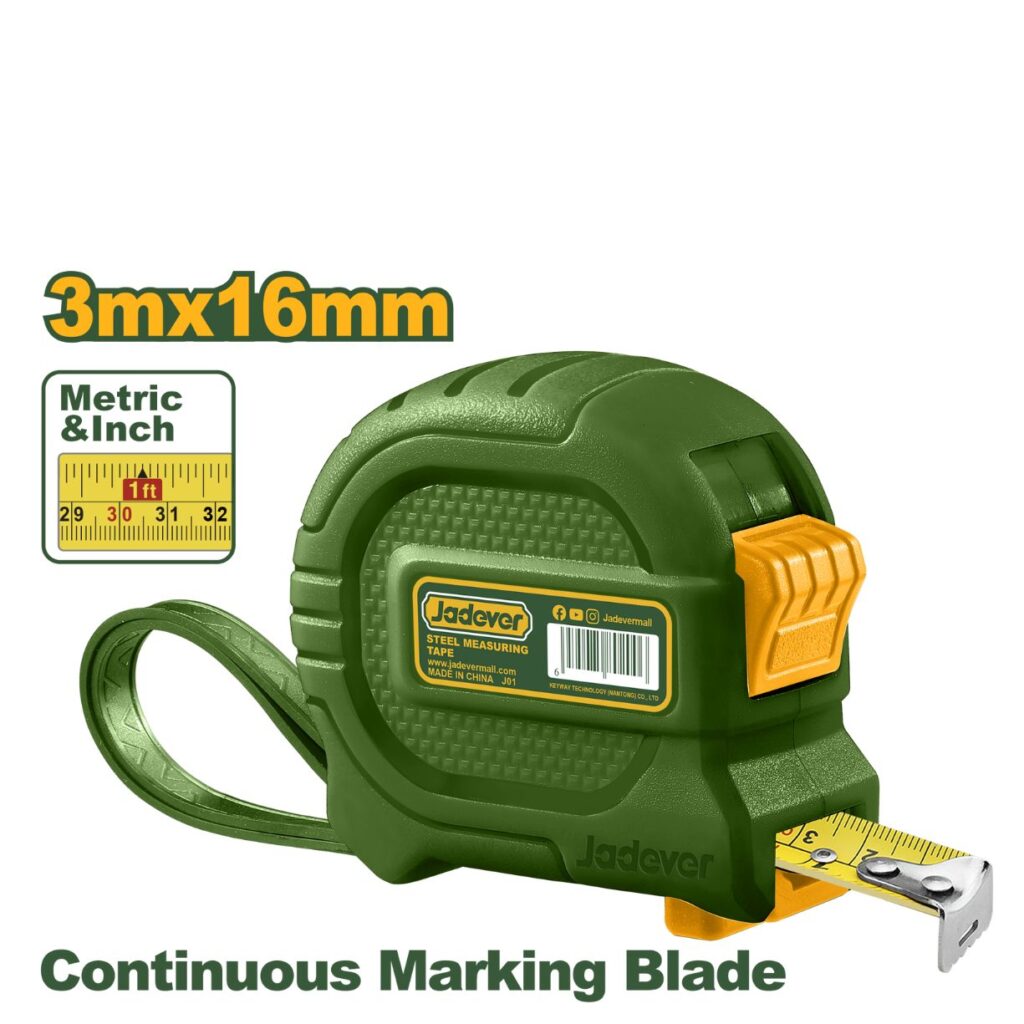 WINCHA CINTA METRICA DE ACERO 3MX16MM – JDMT4310