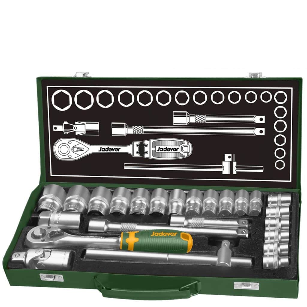 SET DE RACHET 1/2″ 24PIEZAS – JDST2L24