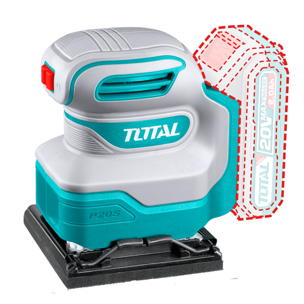 LIJADORA ORBITAL 20V 1200RPM 110X100MM – TSHSLI20141