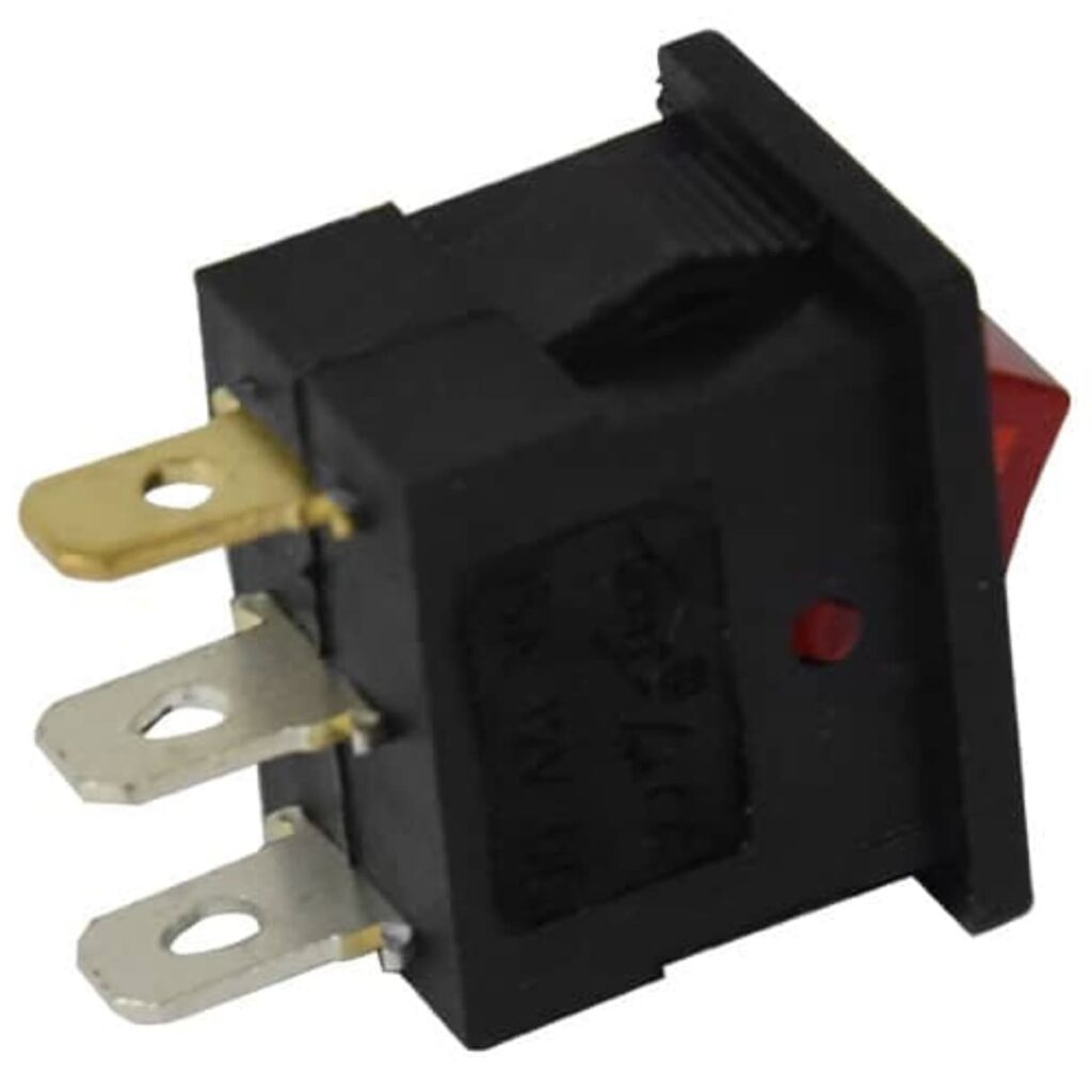 SWITCH LUZ ON OFF 12V 3PIN 2CLIPS ROJO 10PZS – MIRS-101A-2 RD