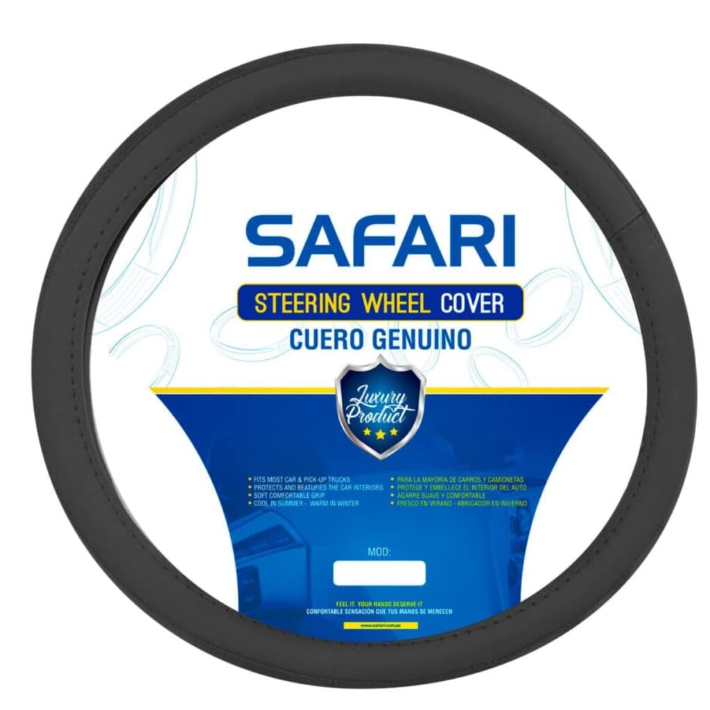 CUBRE VOLANTE CUERO GEN BK SEMIVENTILADO – SFT-18007BK