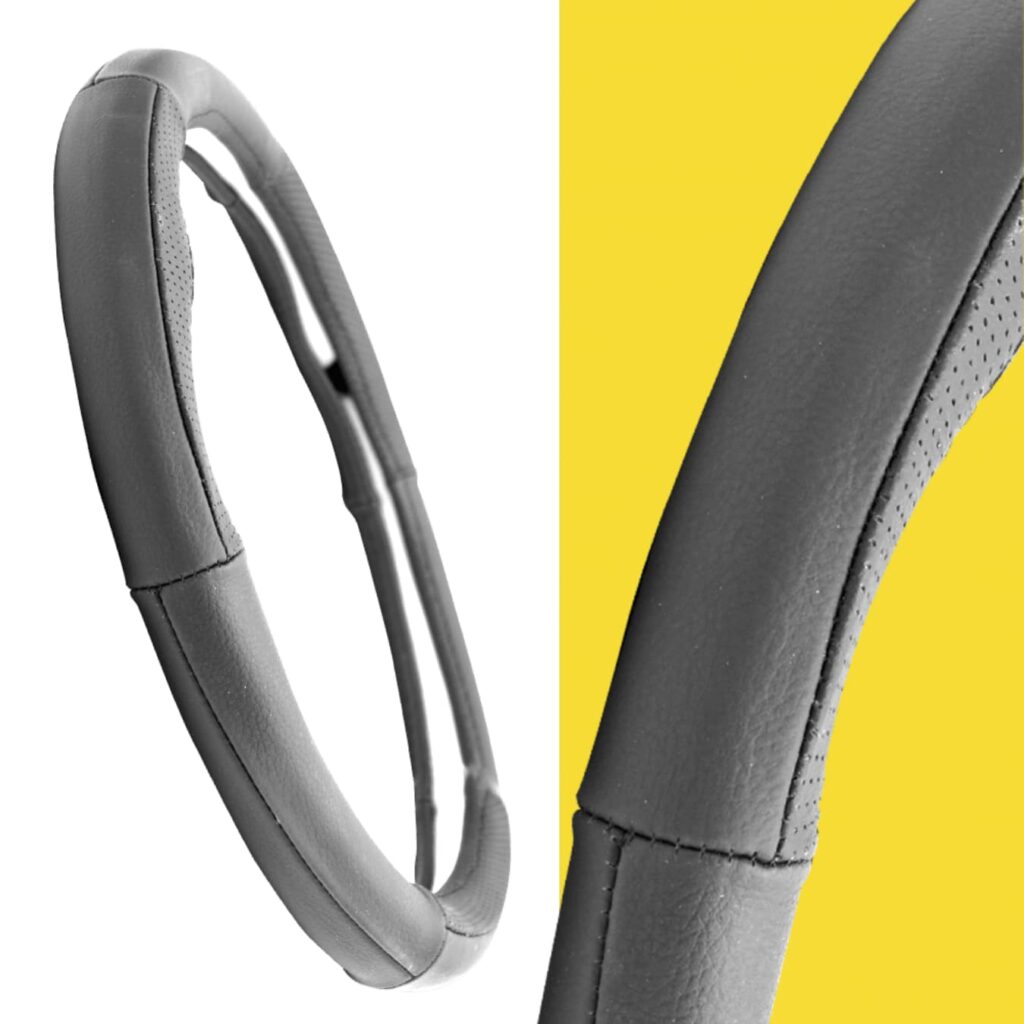 CUBRE VOLANTE CUERO GEN BK/BK 6D VENTILADO – SFT-18009BK