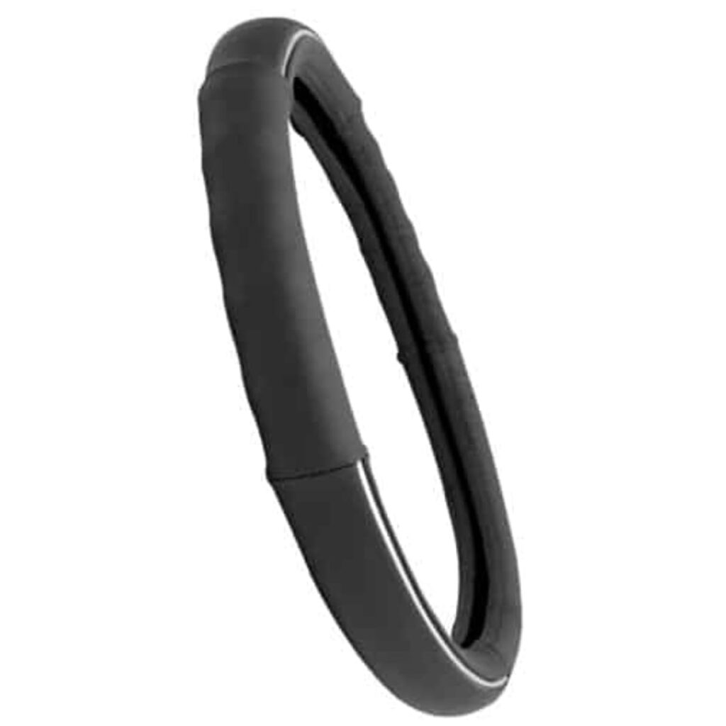 CUBRE VOLANTE CUERO GEN BASICO BK/3 LINEAS CC 3D – SFT-18011BK