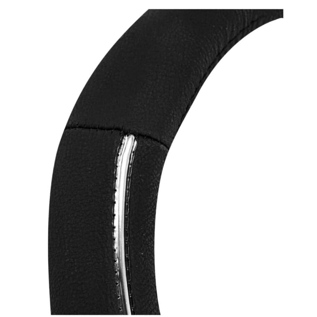 CUBRE VOLANTE CUERO GEN BASICO BK/3 LINEAS CC 3D – SFT-18011BK