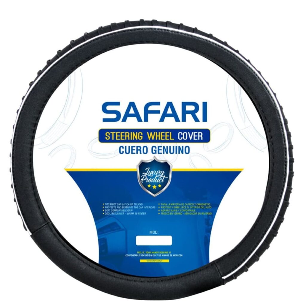 CUBRE VOLATNE CUERO GEN BK CON PLIEGUES – SFT-18016BK