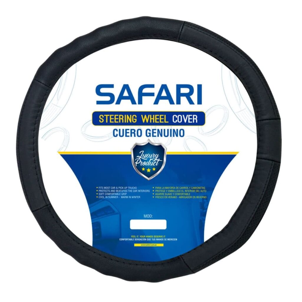 CUBRE VOLANTE CUERO GEN FULL BK/BK 3D VENTILADO – SFT-18021BK